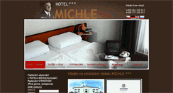 Desktop Screenshot of hotelmichle.cz
