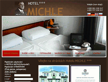 Tablet Screenshot of hotelmichle.cz
